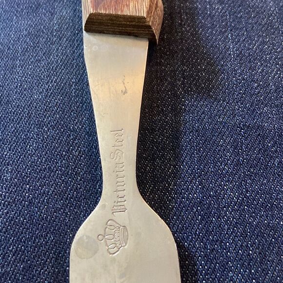 Vtg,Stainless Steel Kitchen Utensil Set 5 with Wooden Accents - Picture 8 of 15